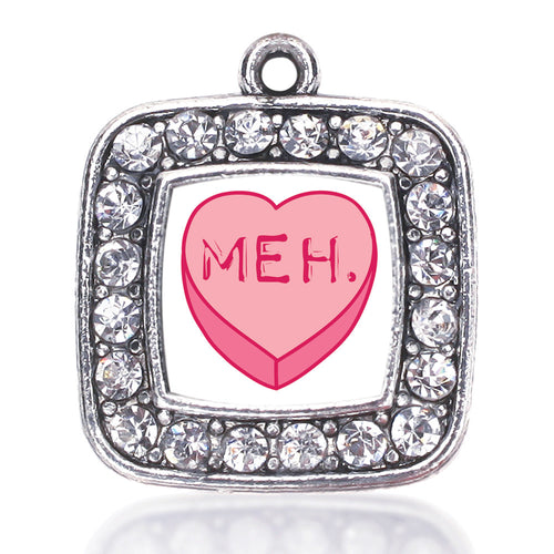 Meh Candy Heart Square Charm