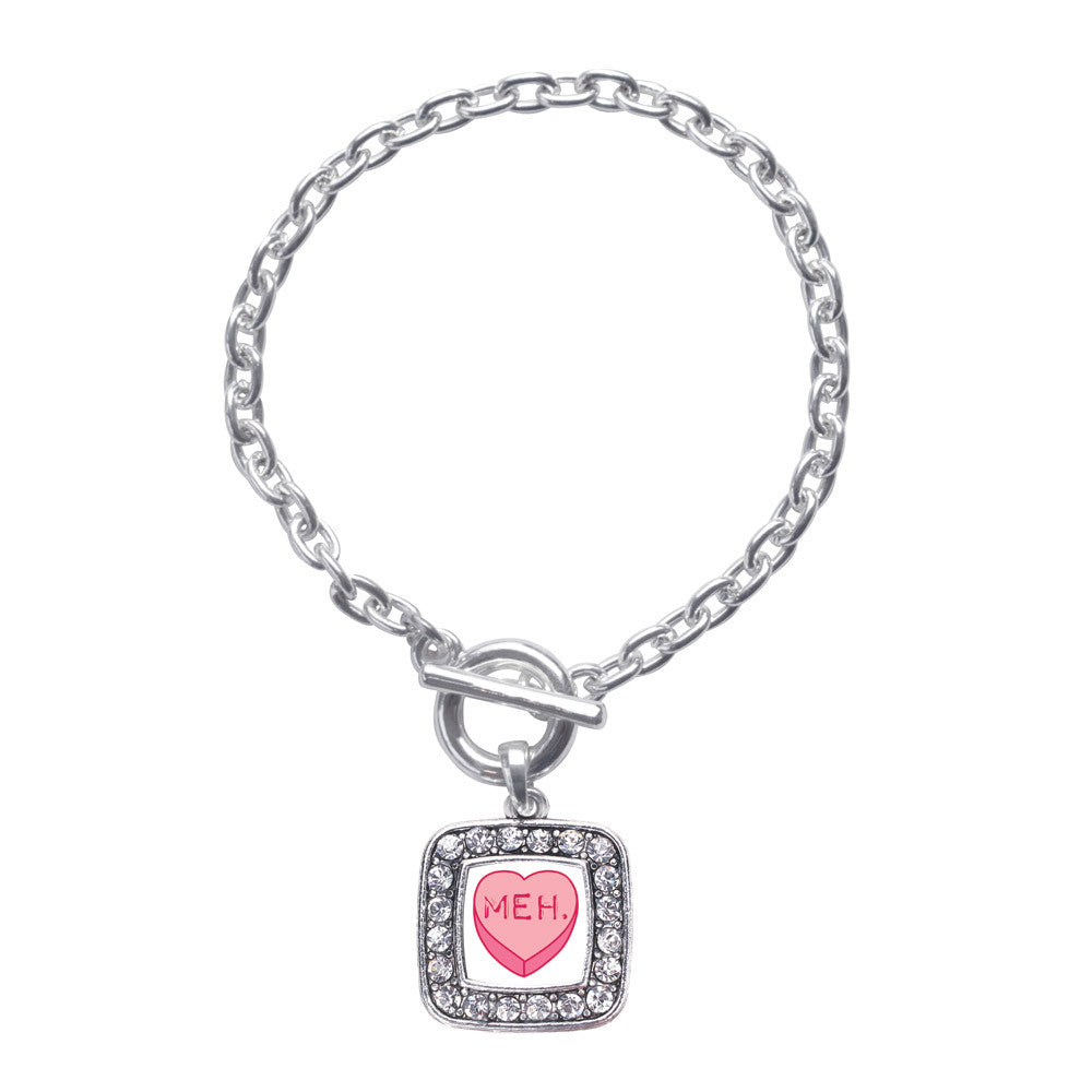 Meh Candy Heart Square Charm