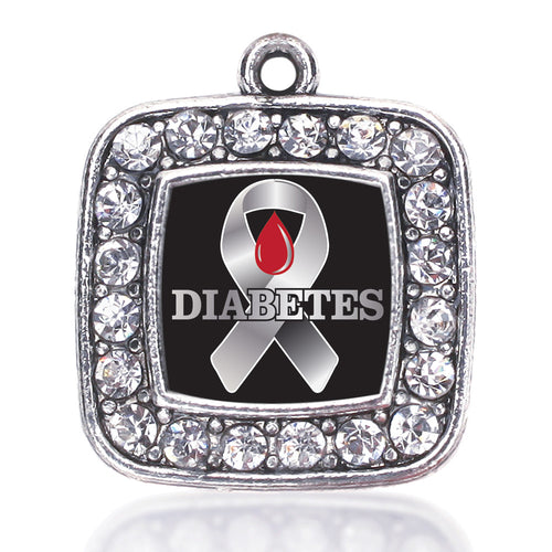 Diabetes Awareness Square Charm