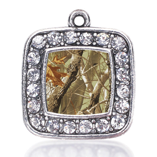 Brown Hunting Pattern Square Charm