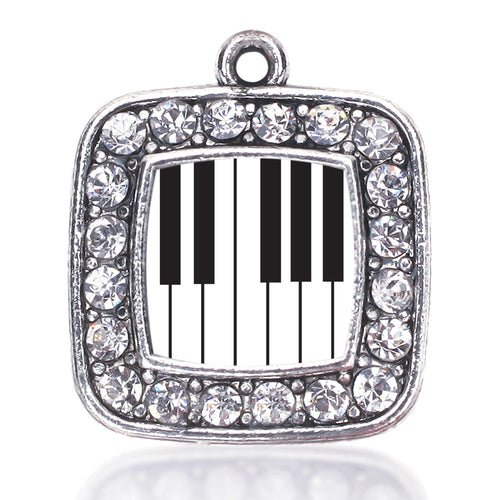 Piano Keys Square Charm