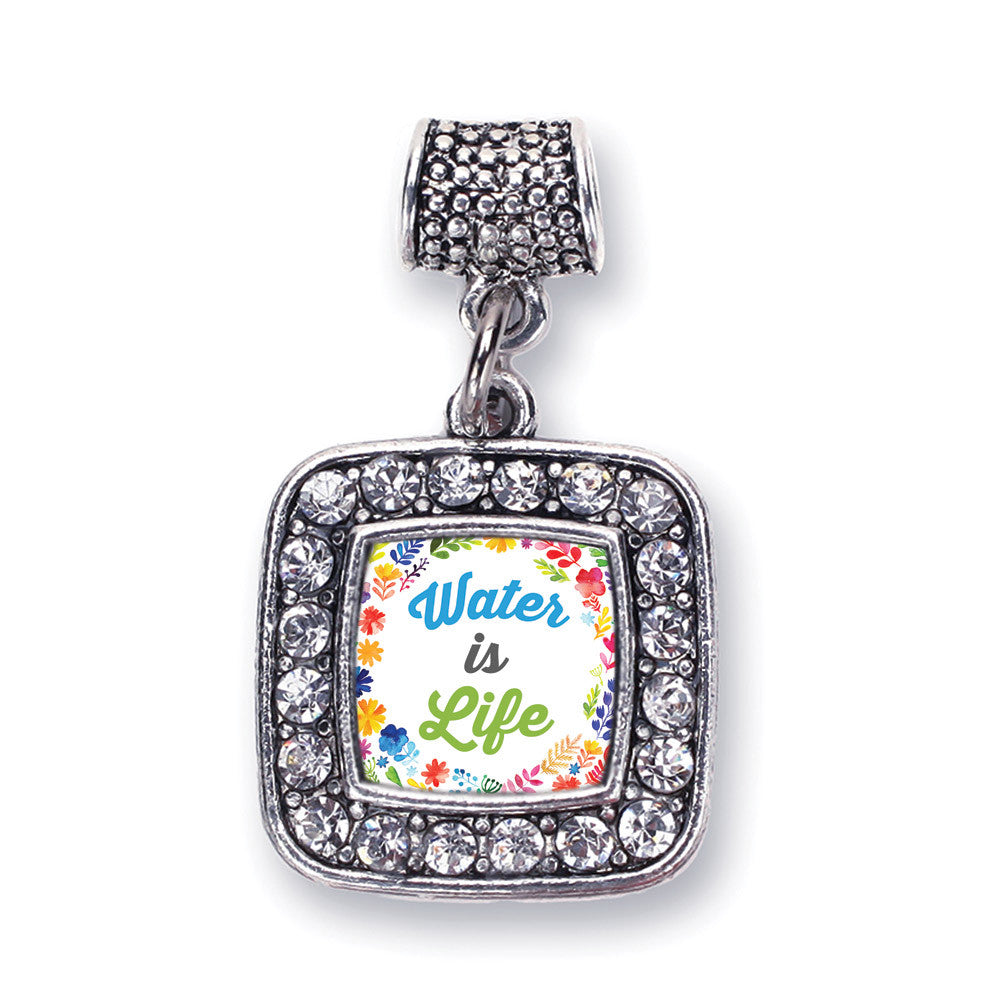 Water Is Life Square Charm