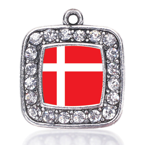 Denmark Flag Square Charm