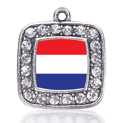 Netherlands Flag Square Charm