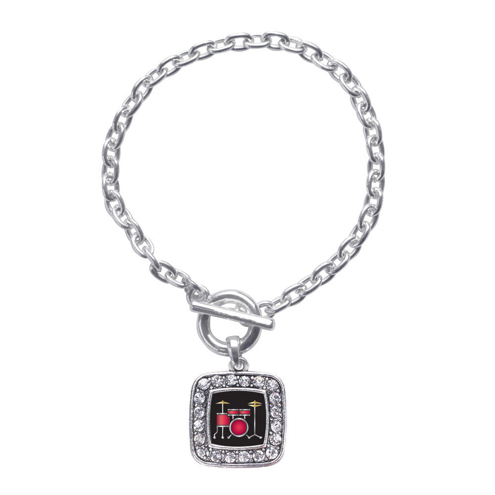 Drumset Square Charm