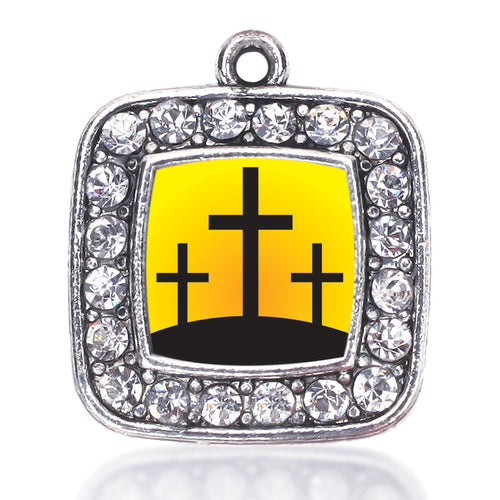 Three Crosses  Square Charm